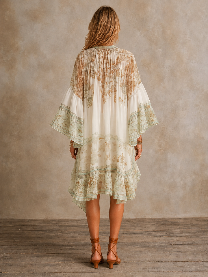 Isabella Ruffle Hem Mini Dress for Women