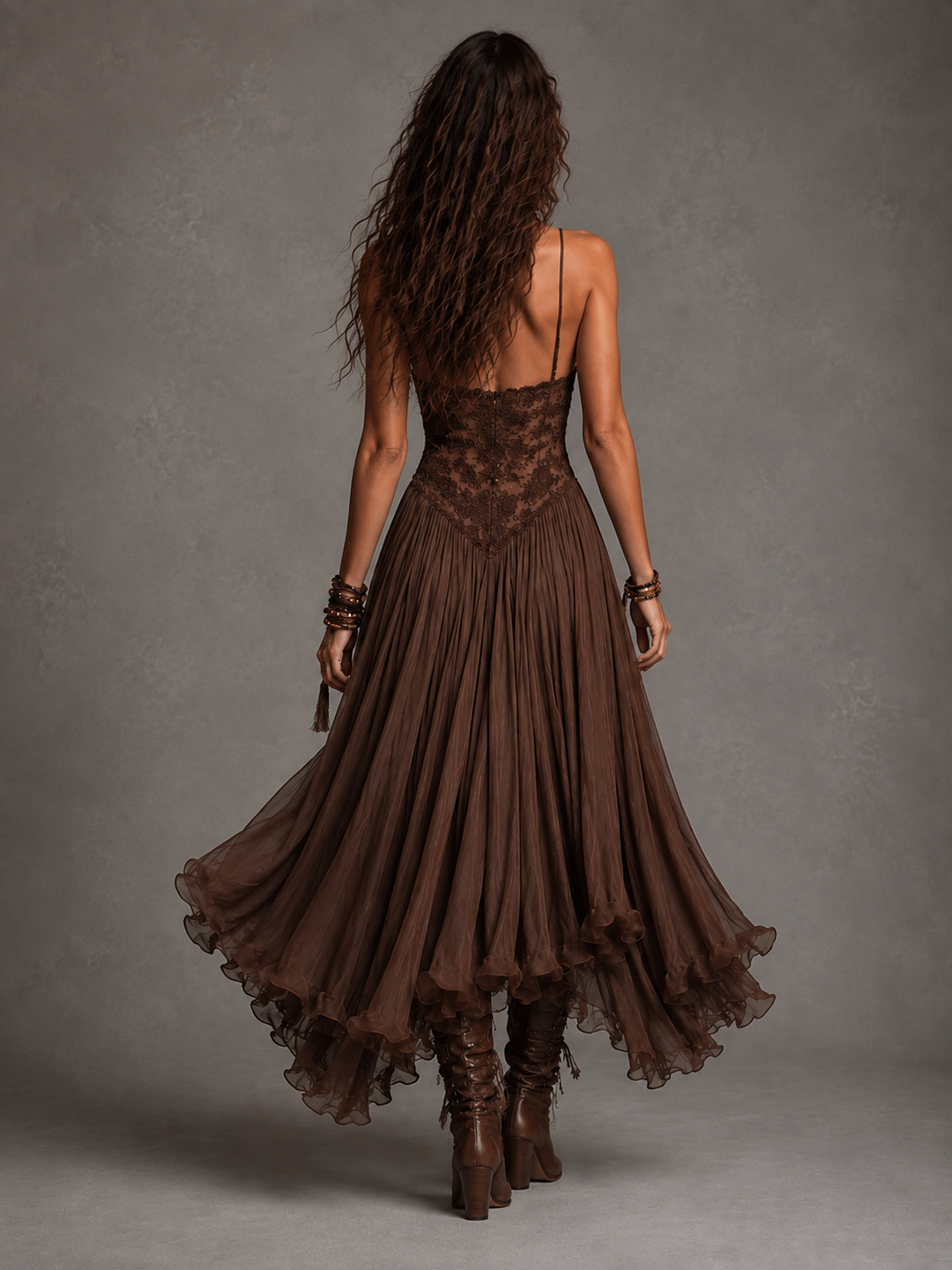 Olivia Lace Corset Maxi Dress for Women