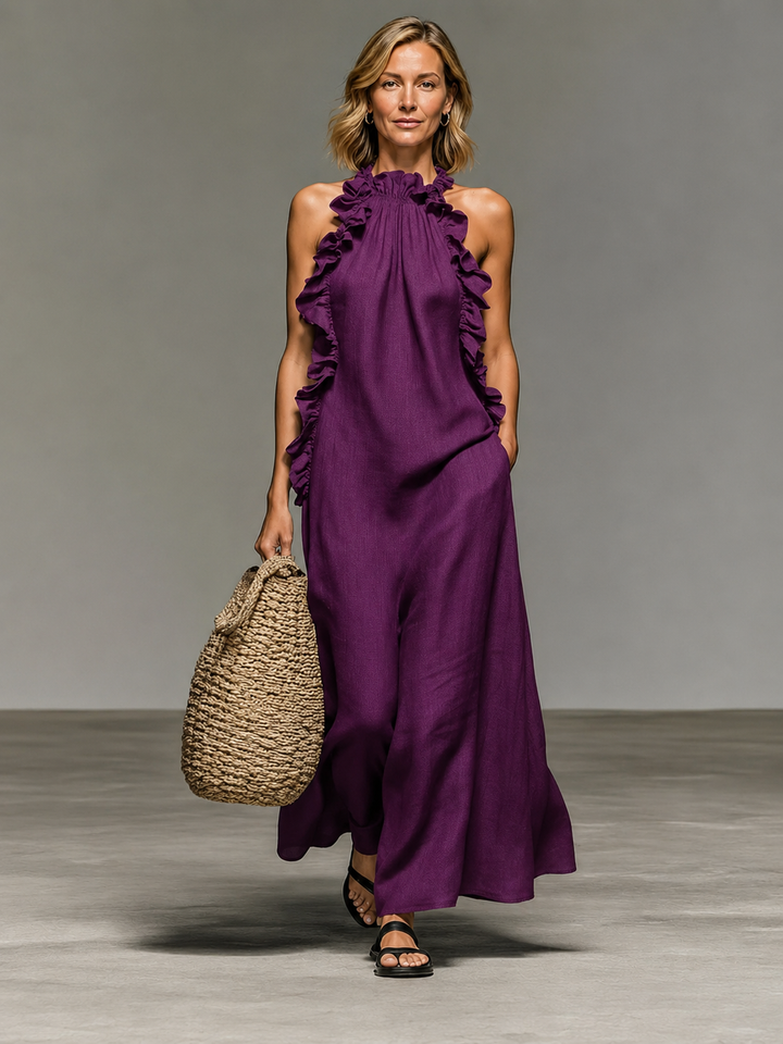 Emma Soft Ruffle Maxi Dress