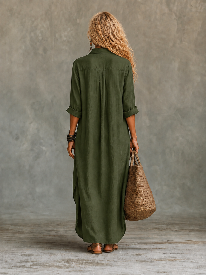 Vivienne Button-Down Maxi Dress for Women