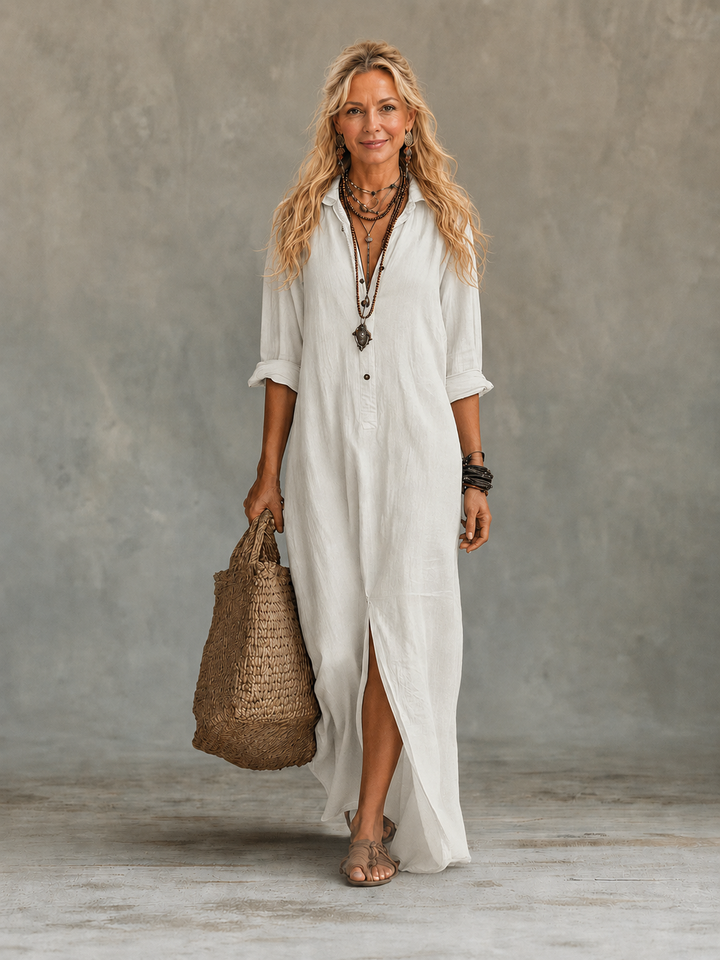 Vivienne Button-Down Maxi Dress for Women