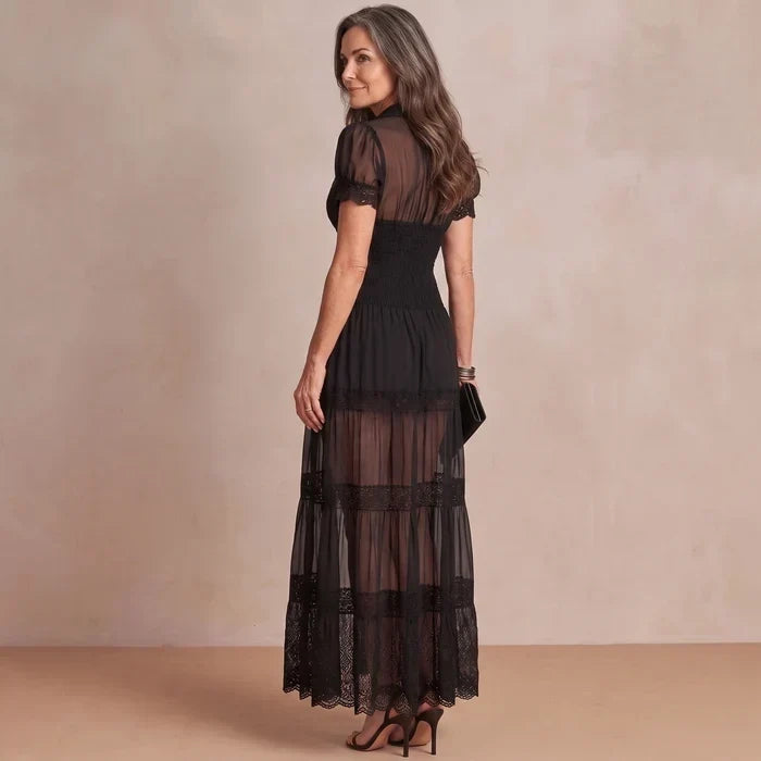 Sophia Sheer Lace Maxi Dress for Women
